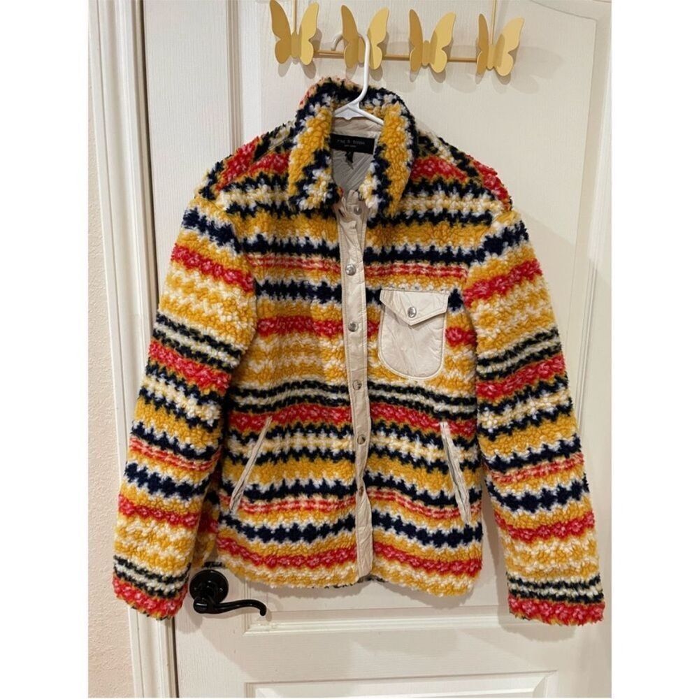 Rag & Bone Elliot Printed Shirt Jacket size small